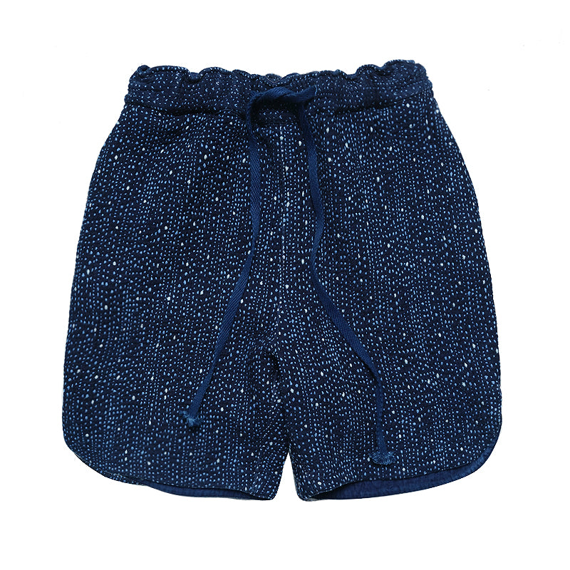 SHAW CLASSY SASHIKO SHORTS<インディゴ刺し子ショーツ>