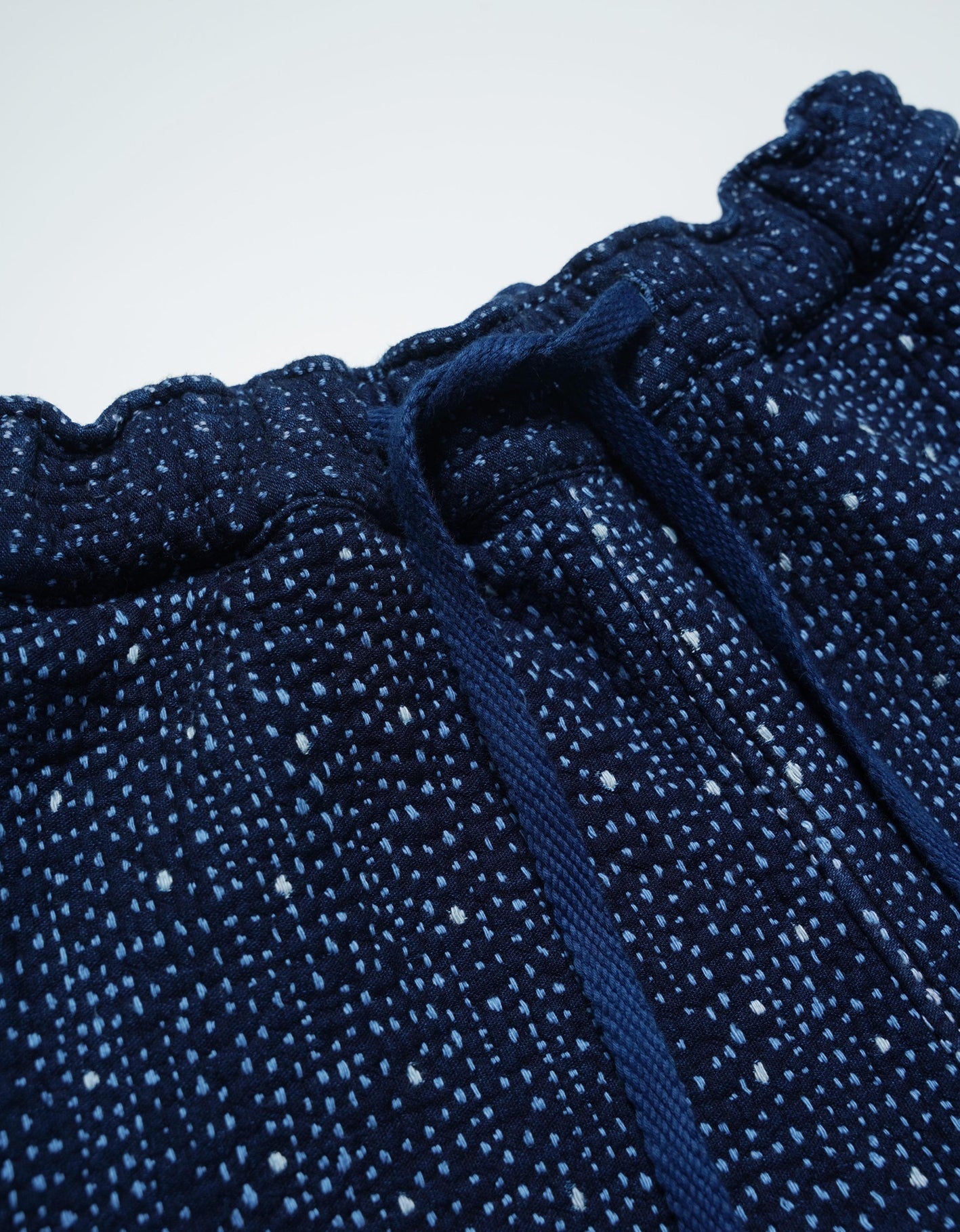 SHAW CLASSY SASHIKO SHORTS<インディゴ刺し子ショーツ>