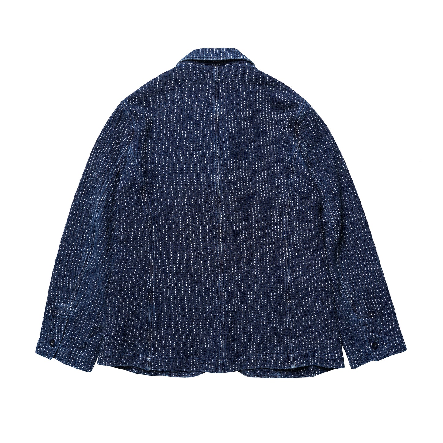 SHAW CLASSY SASHIKO TAILORED JACKET PEAKED LAPEL＜刺し子テーラードジャケット ピークドラペル＞