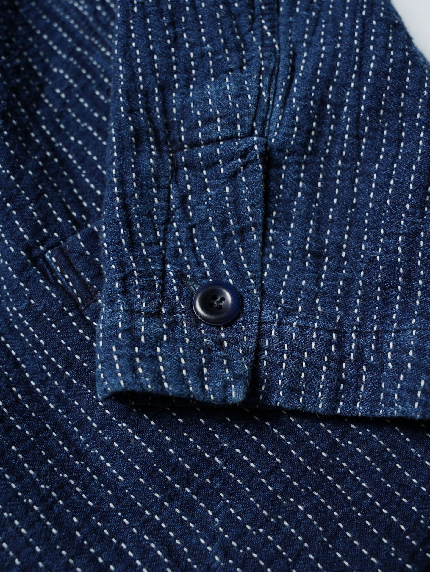 SHAW CLASSY SASHIKO TAILORED JACKET PEAKED LAPEL＜刺し子テーラードジャケット ピークドラペル＞