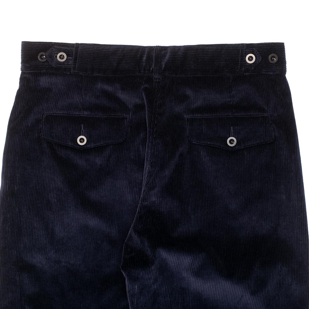 Allevol Brunel Brisbane Moss Corduroy Dark Navy　コーデュロイトラウザーズ