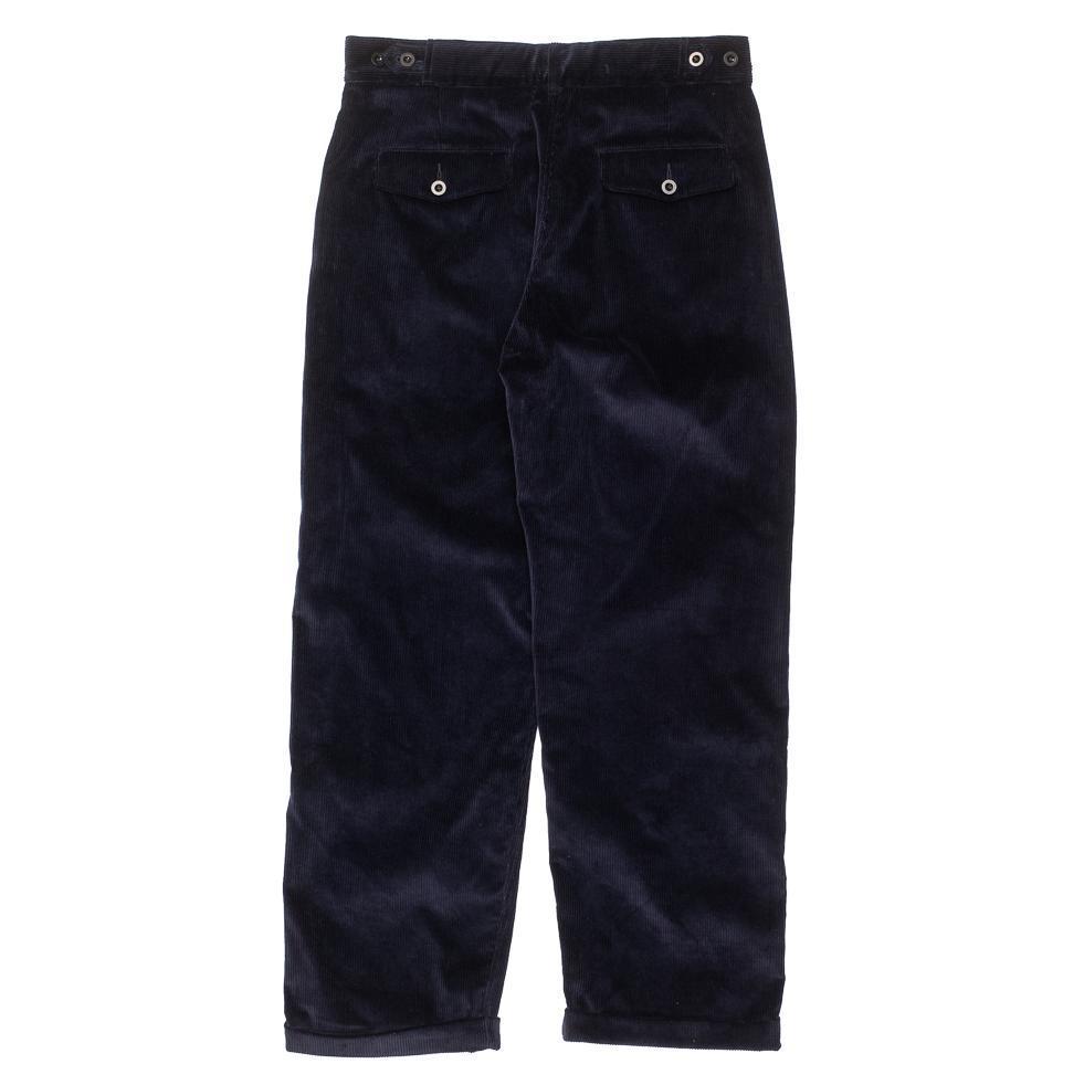 Allevol Brunel Brisbane Moss Corduroy Dark Navy　コーデュロイトラウザーズ