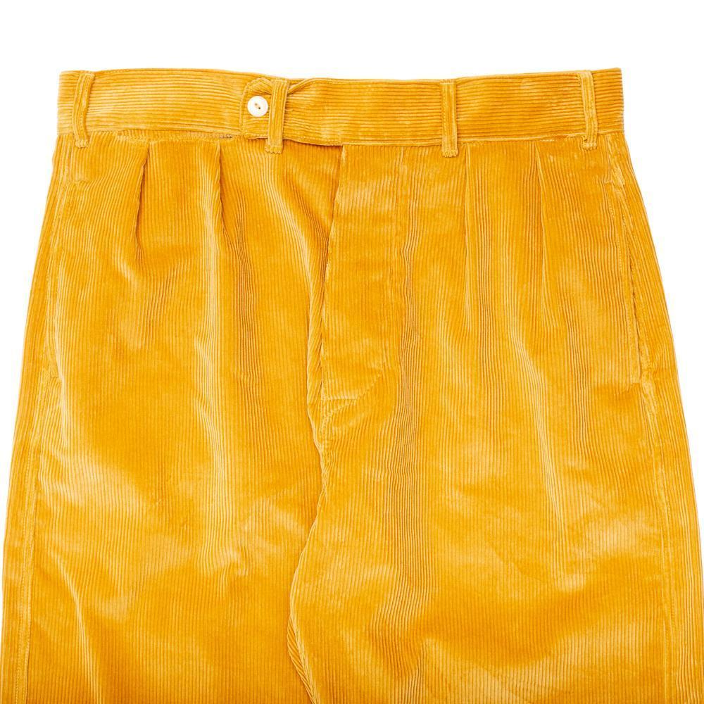 Allevol Brunel Brisbane Moss Corduroy Mustard　コーデュロイトラウザーズ