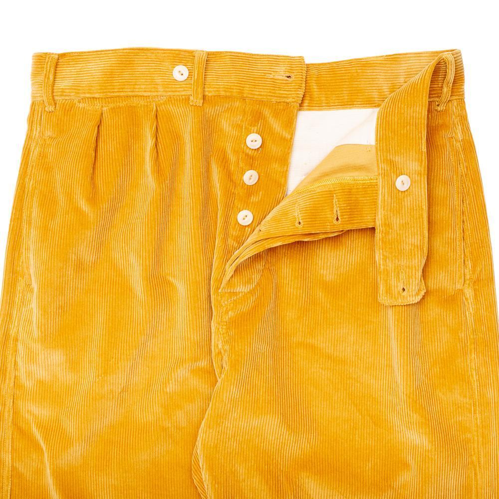 Allevol Brunel Brisbane Moss Corduroy Mustard　コーデュロイトラウザーズ
