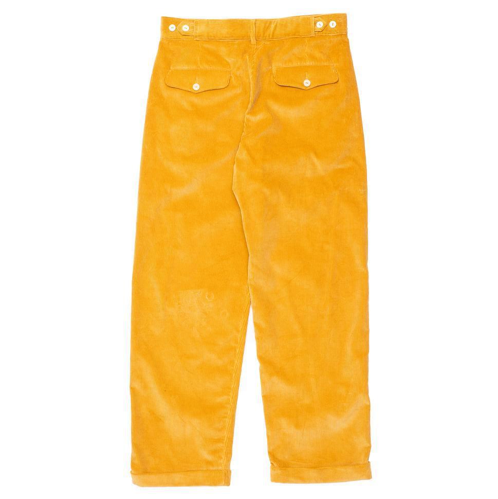 Allevol Brunel Brisbane Moss Corduroy Mustard　コーデュロイトラウザーズ