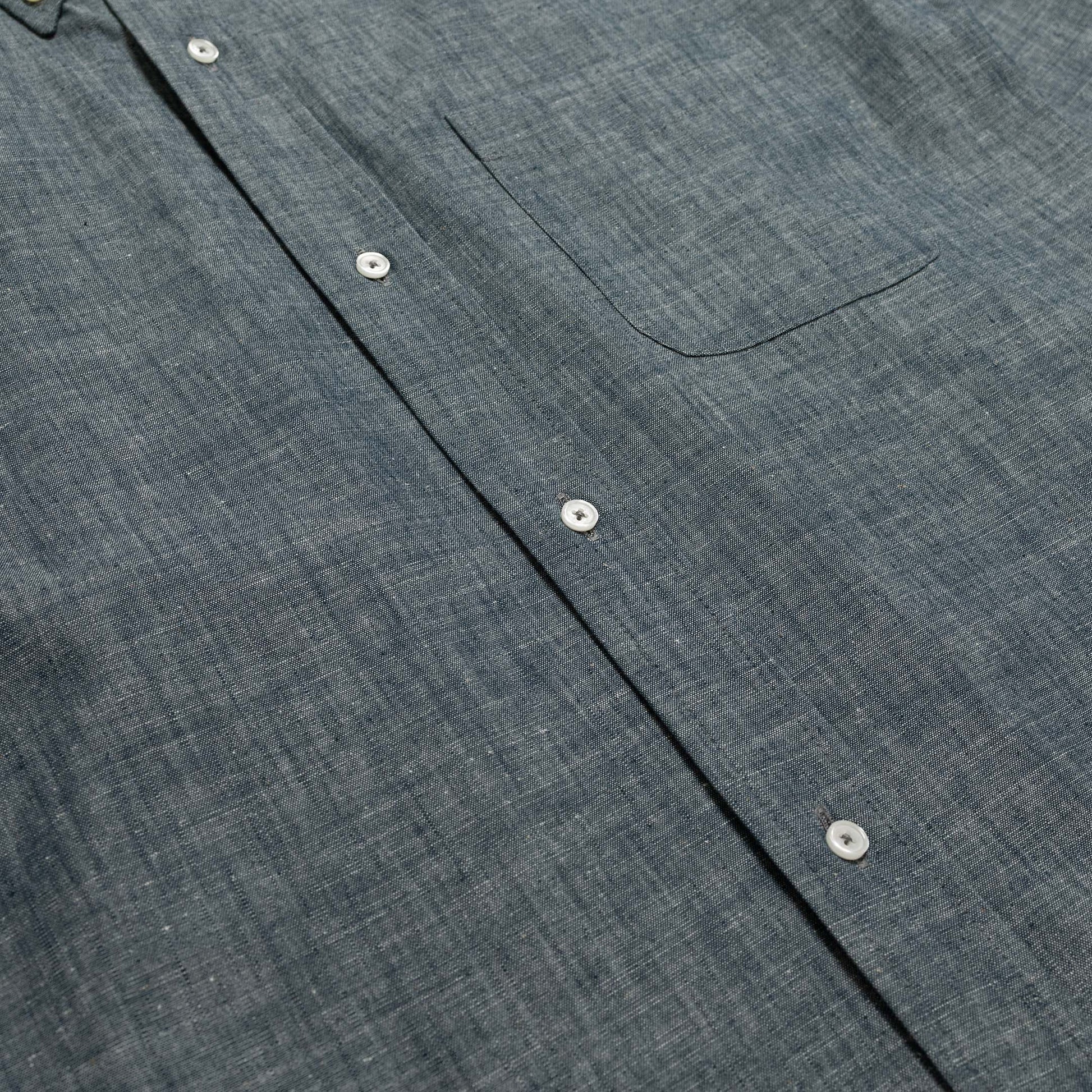 Allevol Chambray Work Shirt Blue-Shirt-Clutch Cafe