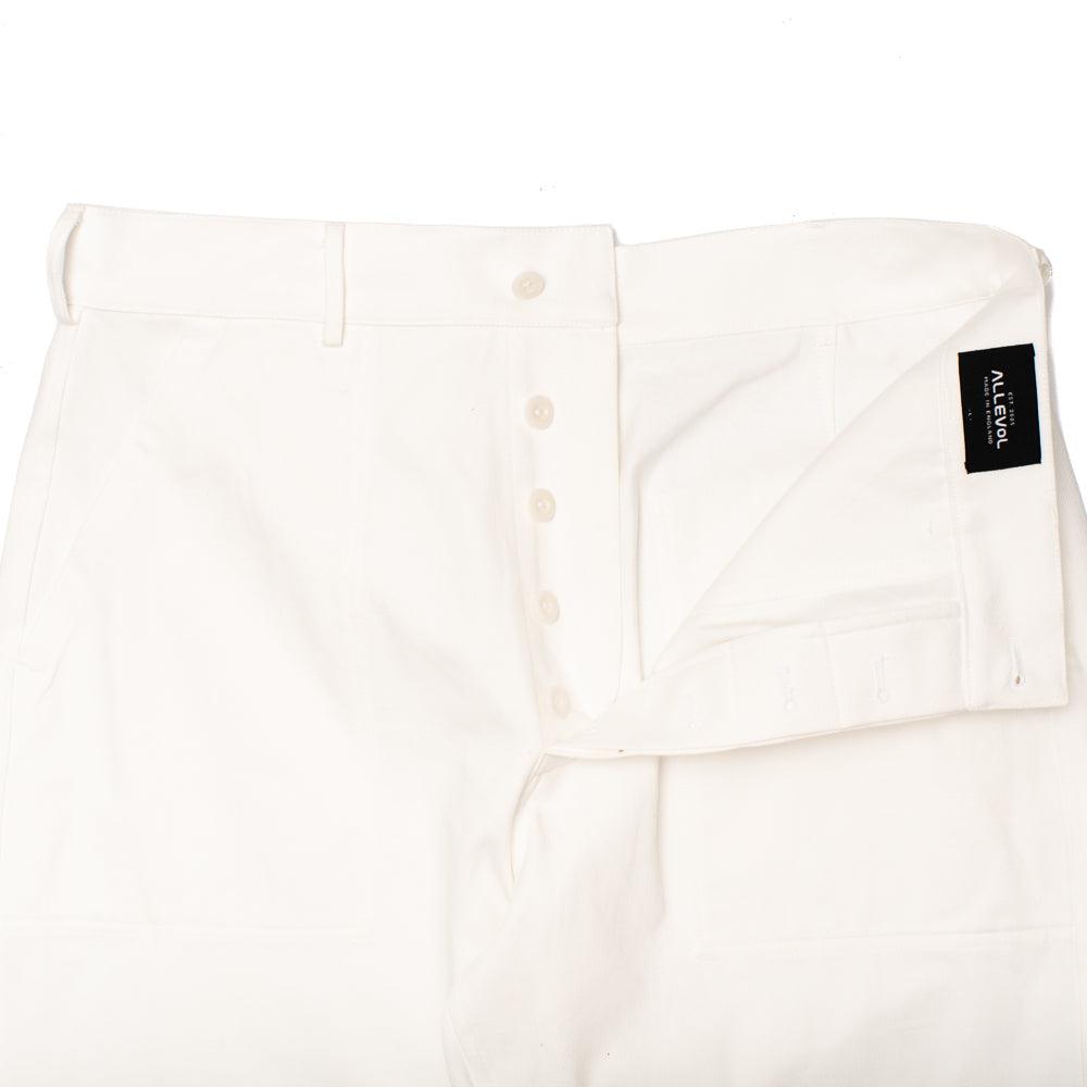 ALLEVOL ERNEST UTILITY TROUSERS Briliant White＜英国製＞