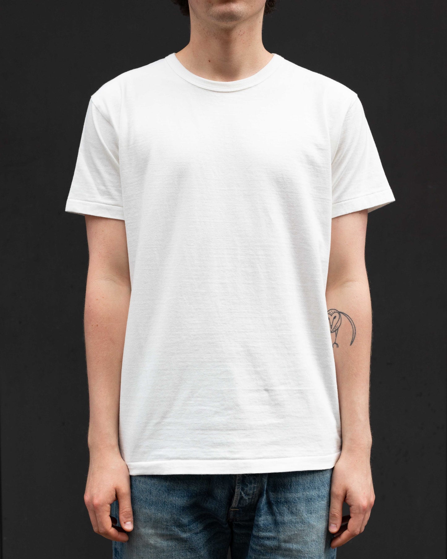 Allevol Heavy Duty Crew Neck T-Shirt Grey Melange-T-Shirt-Clutch Cafe