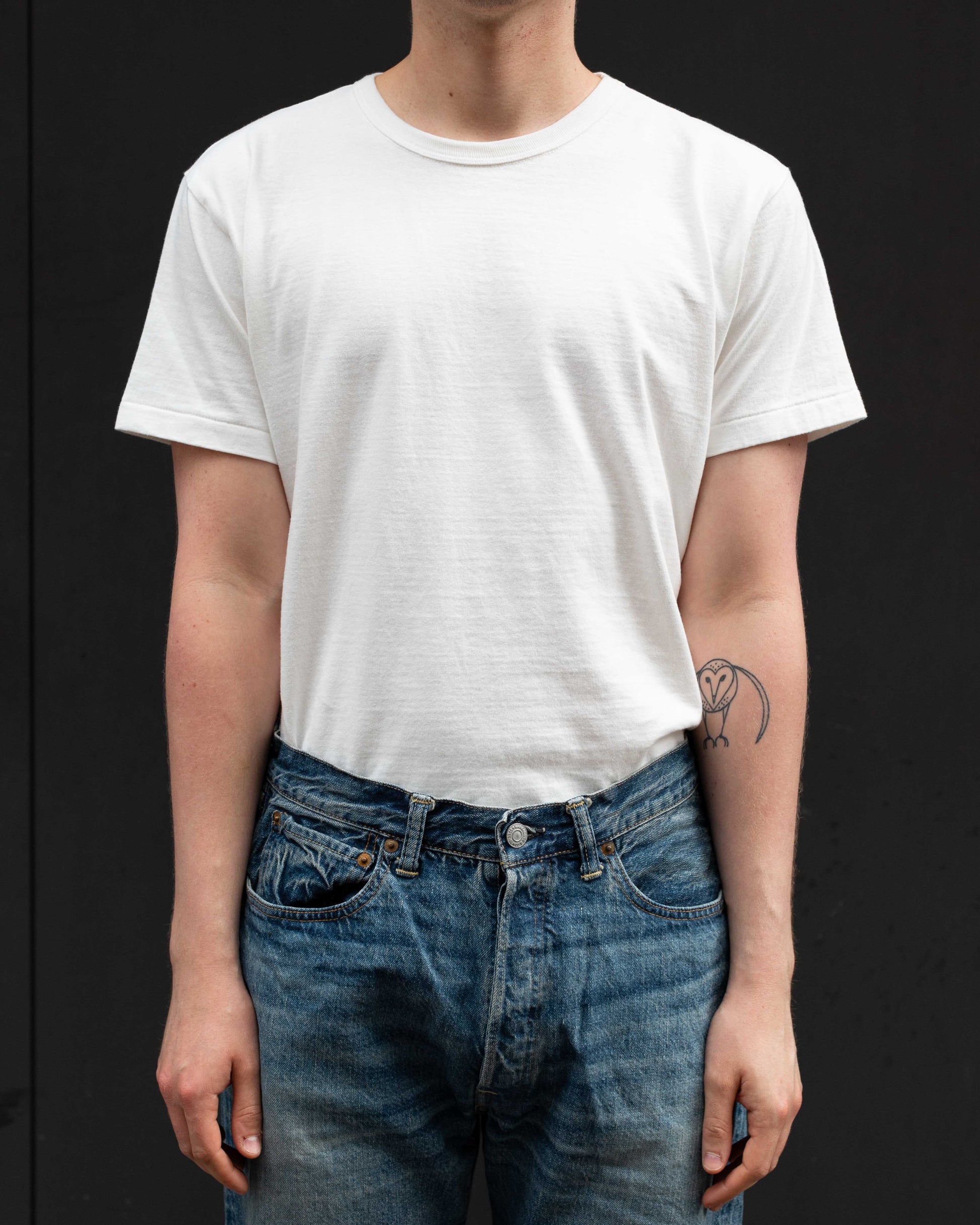 Allevol Heavy Duty Crew Neck T-Shirt Grey Melange-T-Shirt-Clutch Cafe