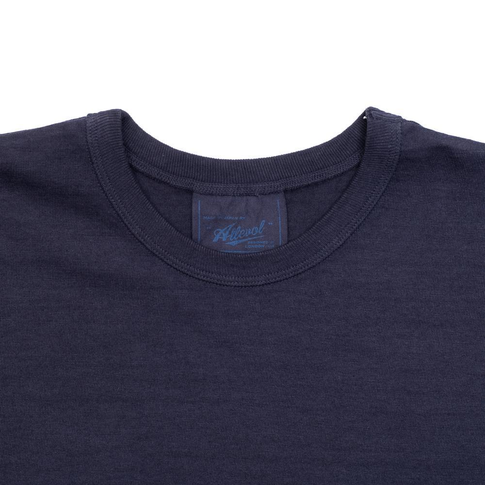 Allevol Heavy Duty Crew Neck T-Shirt Navy-T-shirt-Clutch Cafe