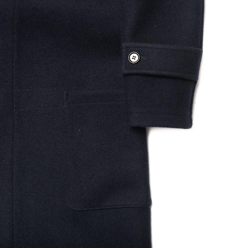 Allevol 'Pat' Duffle Coat Navy Postman Duffle Coat Made in England