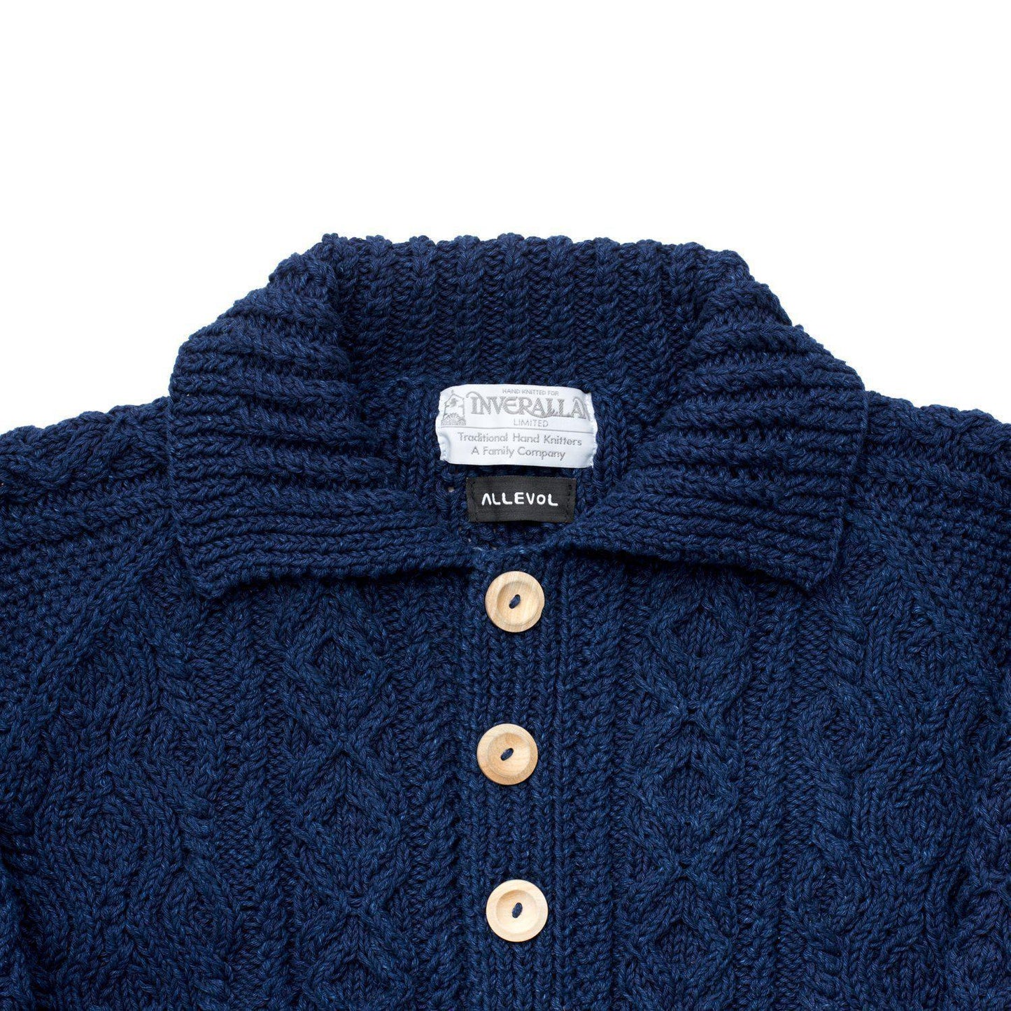 ALLEVOL x INVERALLAN 3A  コットンインディゴカーデガン Cotton Indigo