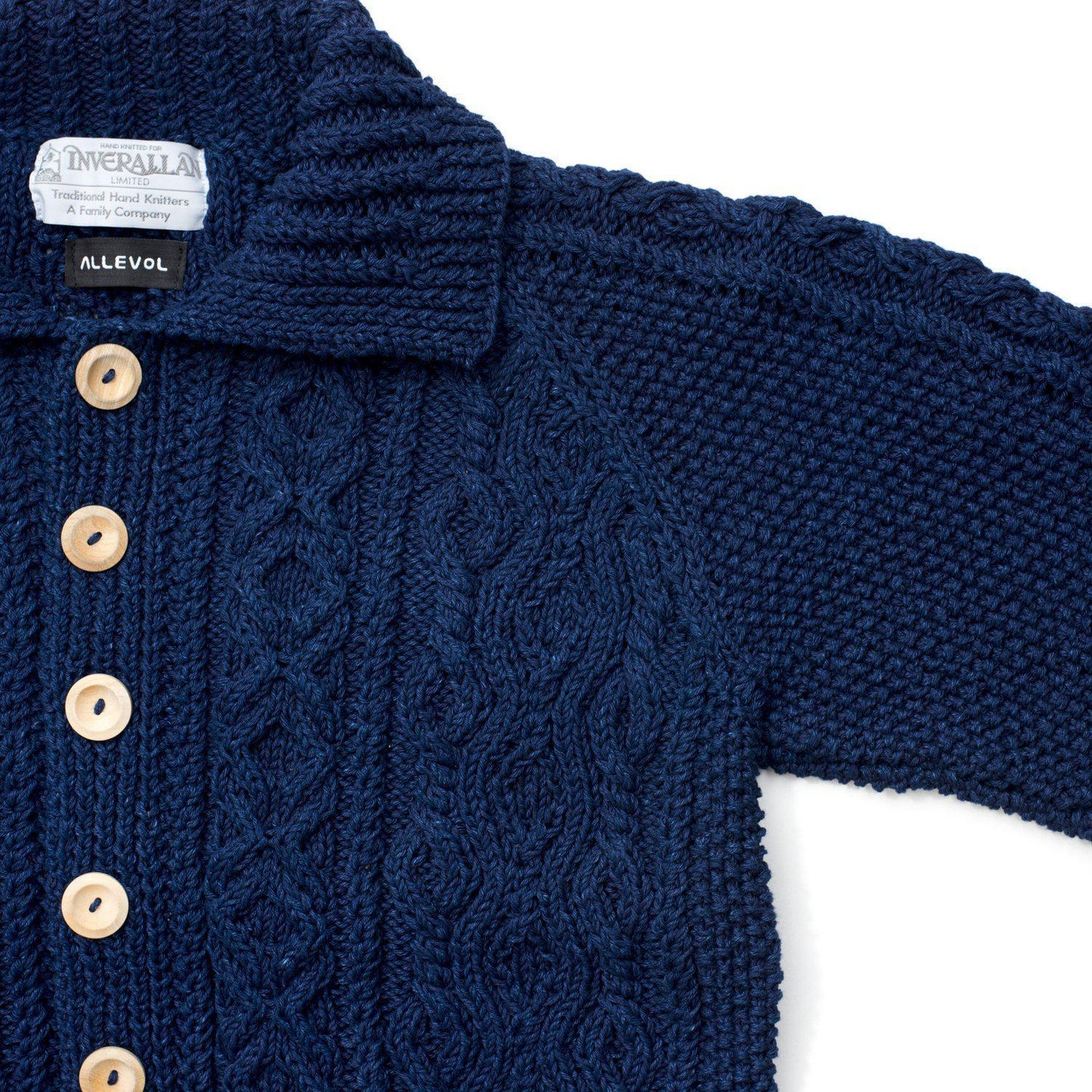 ALLEVOL x INVERALLAN 3A  コットンインディゴカーデガン Cotton Indigo