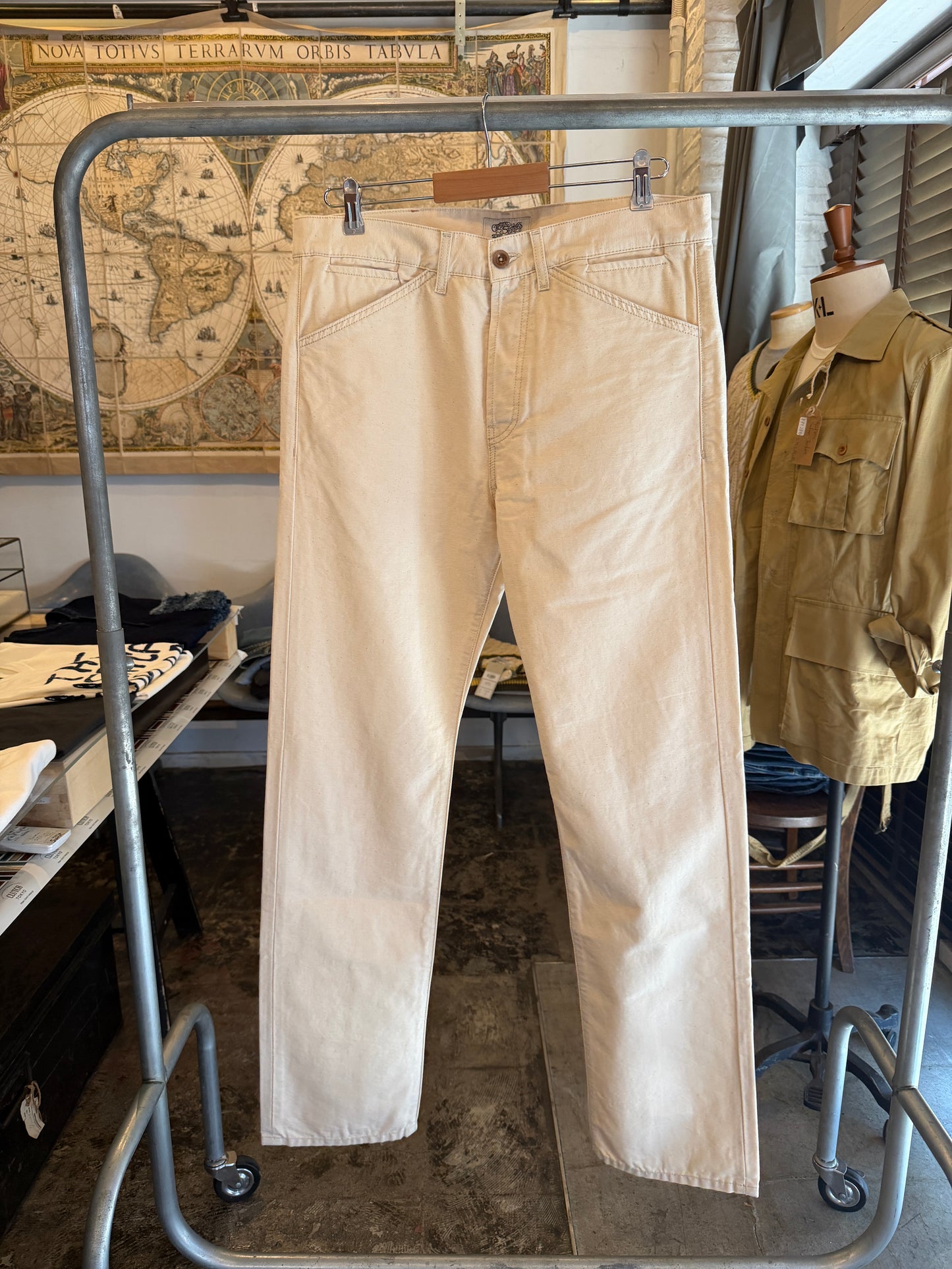 日本上陸！ CAPTAIN SANTORS 生成りコットンセーラーパンツ Made in Italy