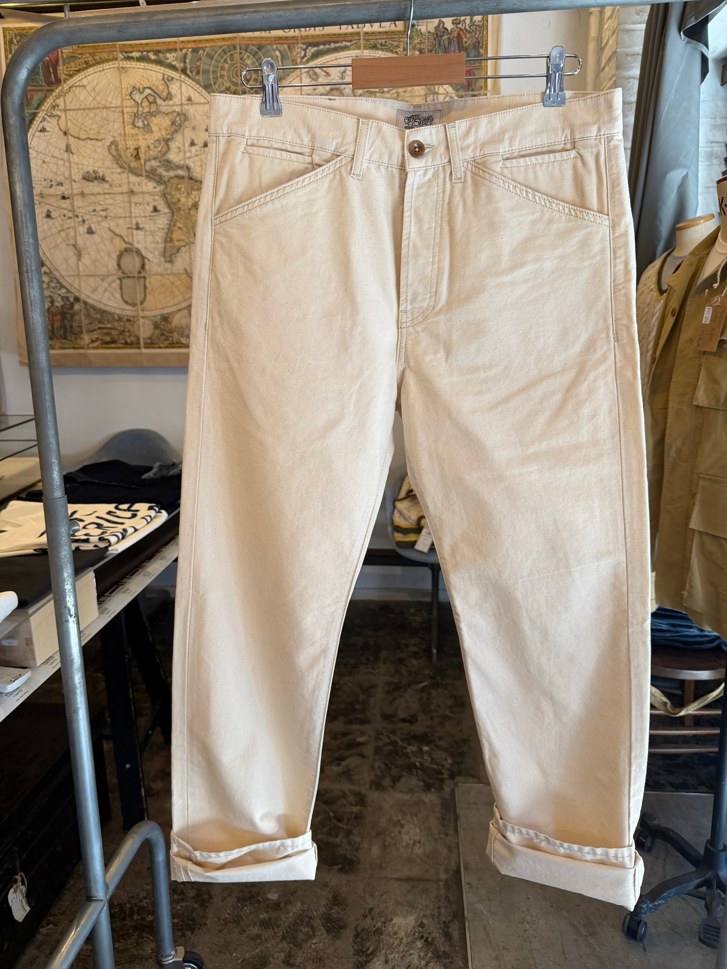 日本上陸！ CAPTAIN SANTORS 生成りコットンセーラーパンツ Made in Italy