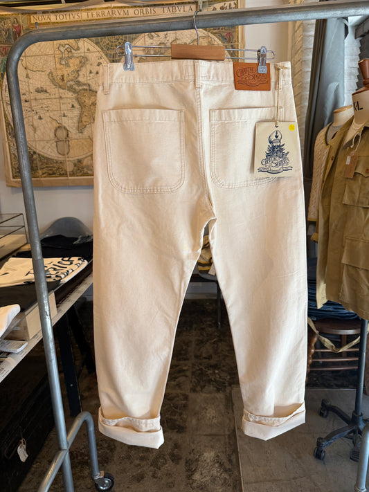 日本上陸！ CAPTAIN SANTORS 生成りコットンセーラーパンツ Made in Italy