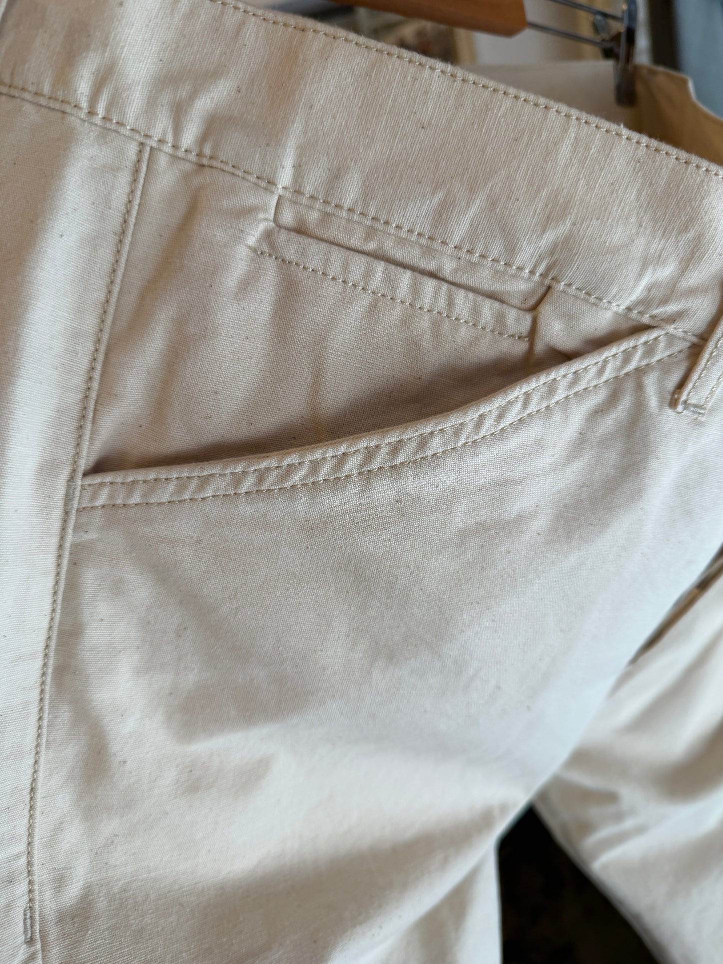 日本上陸！ CAPTAIN SANTORS 生成りコットンセーラーパンツ Made in Italy