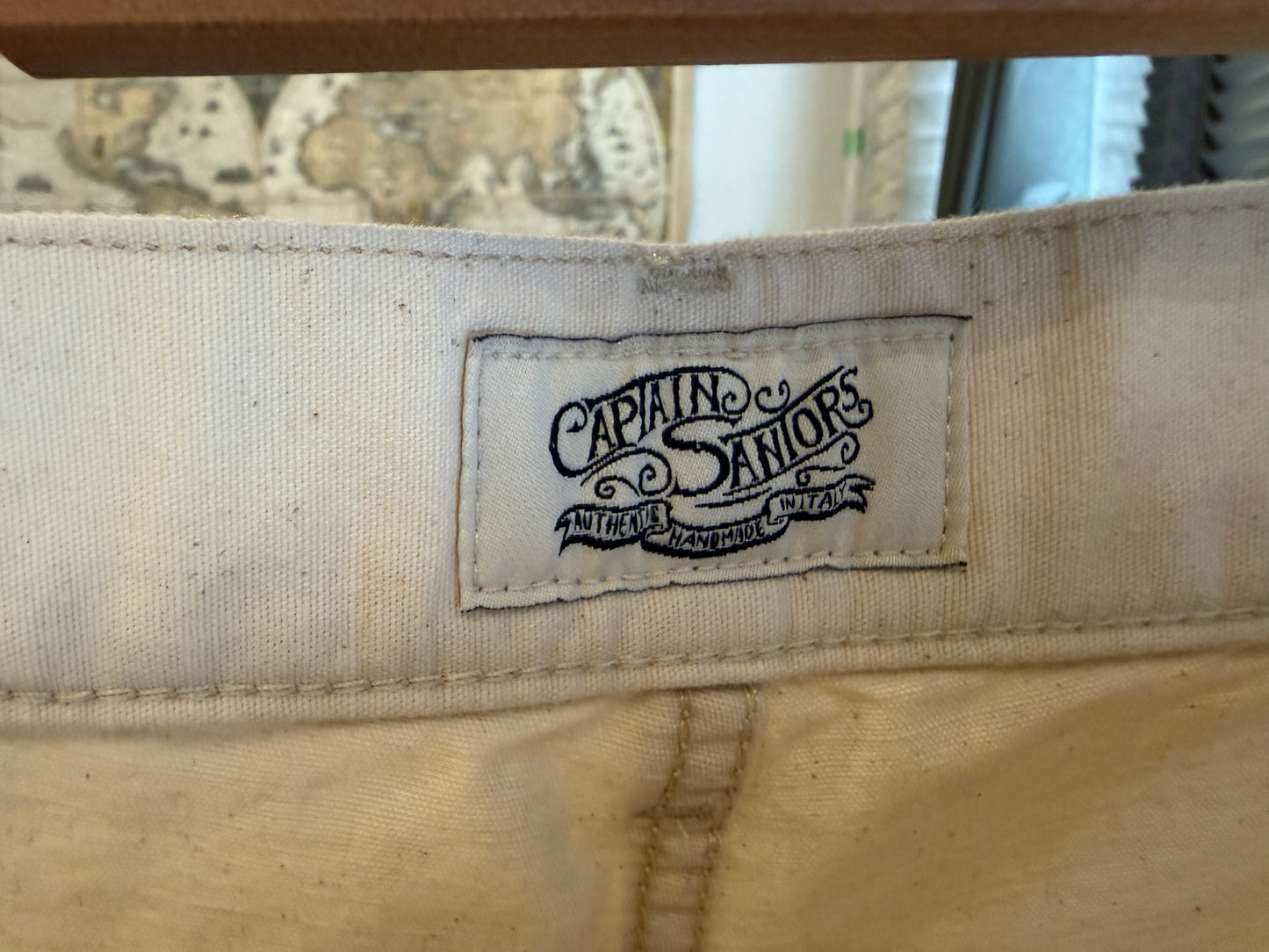 日本上陸！ CAPTAIN SANTORS 生成りコットンセーラーパンツ Made in Italy