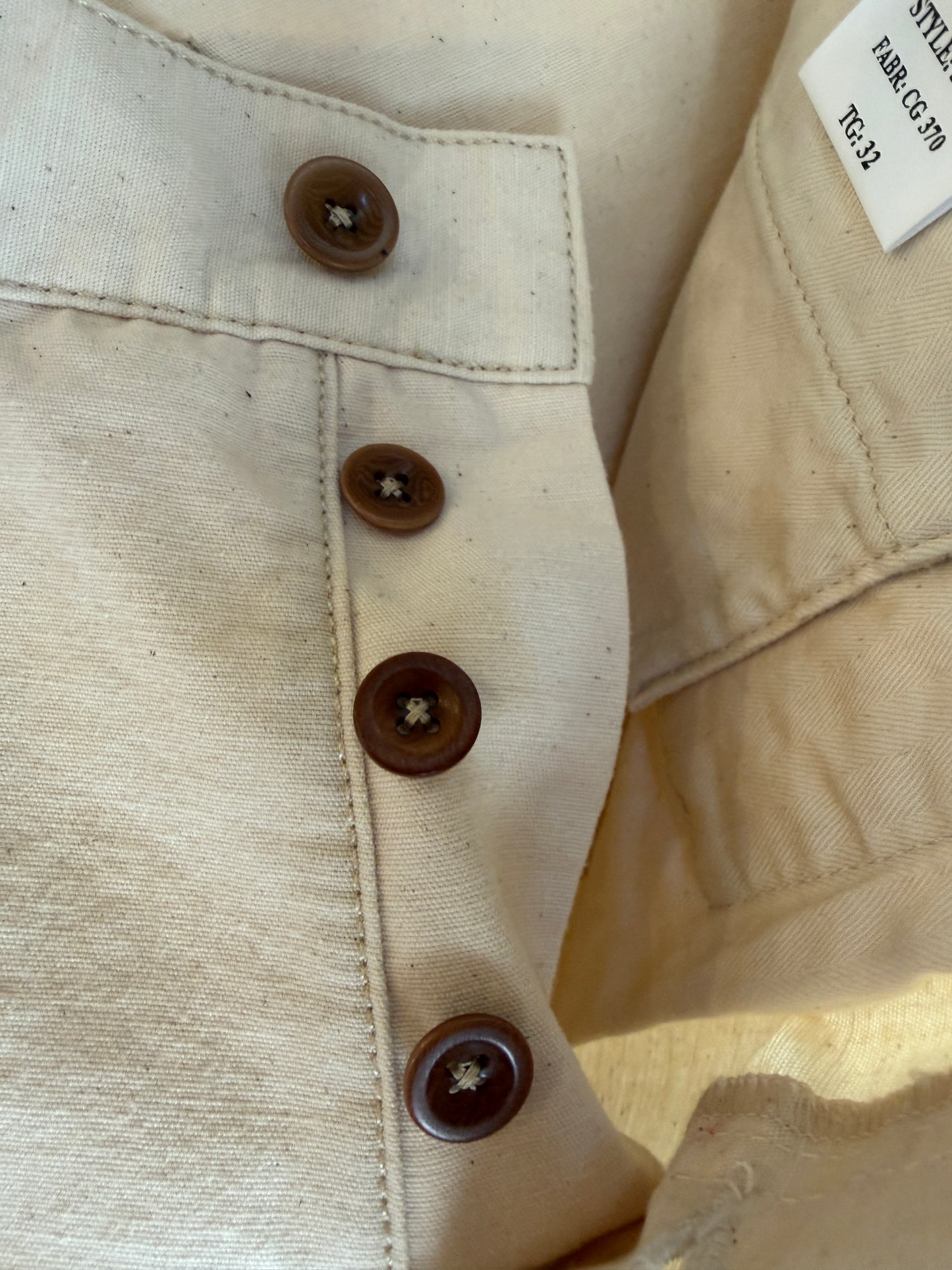 日本上陸！ CAPTAIN SANTORS 生成りコットンセーラーパンツ Made in Italy