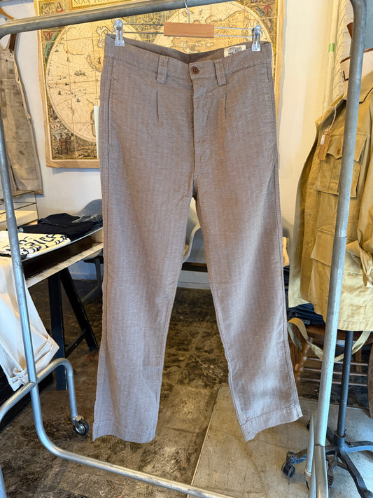 日本上陸！ CAPTAIN SANTORS  Legionario Pants コットンxリネン　ヘリンボーントラウザーズ Made in Italy