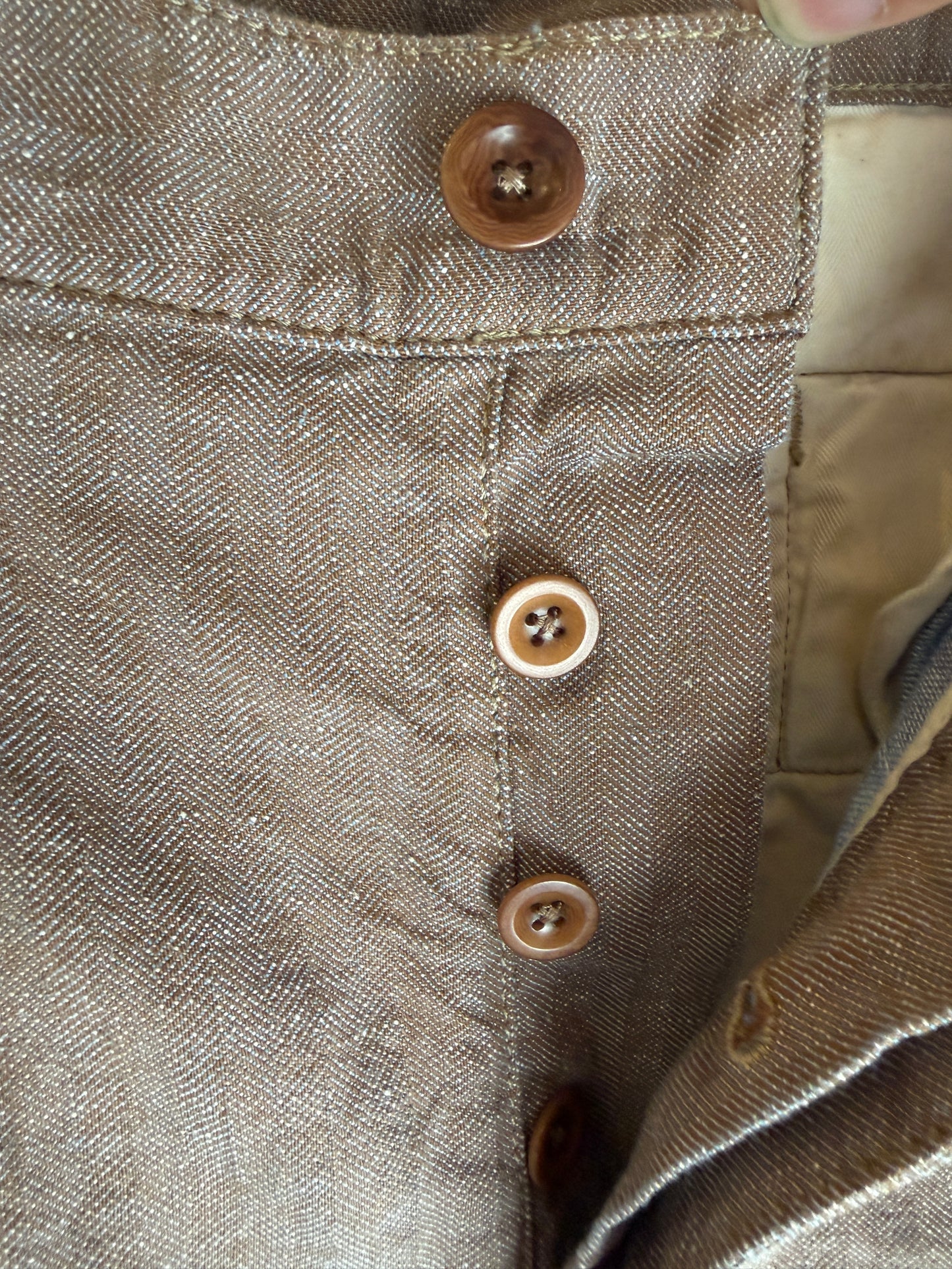 日本上陸！ CAPTAIN SANTORS  Legionario Pants コットンxリネン　ヘリンボーントラウザーズ Made in Italy