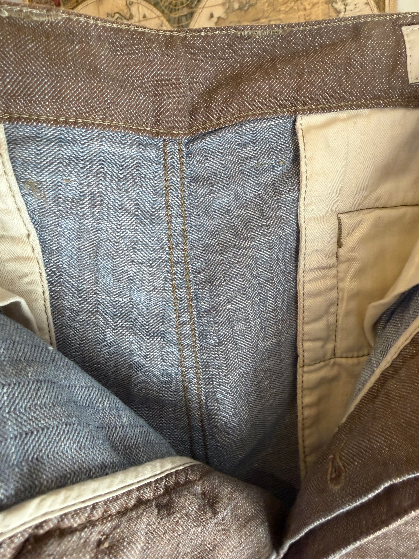 日本上陸！ CAPTAIN SANTORS  Legionario Pants コットンxリネン　ヘリンボーントラウザーズ Made in Italy