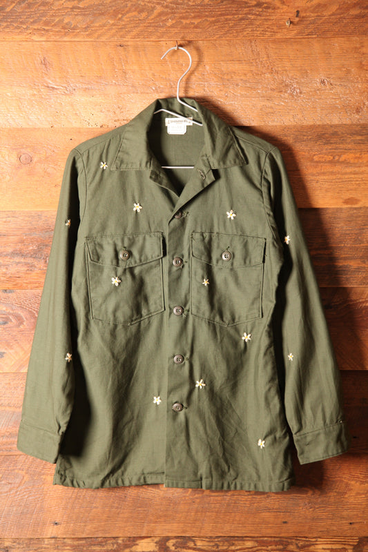SHANANA MIL<シャナナミル>　US ARMY Re-make Shirts OD　Size S