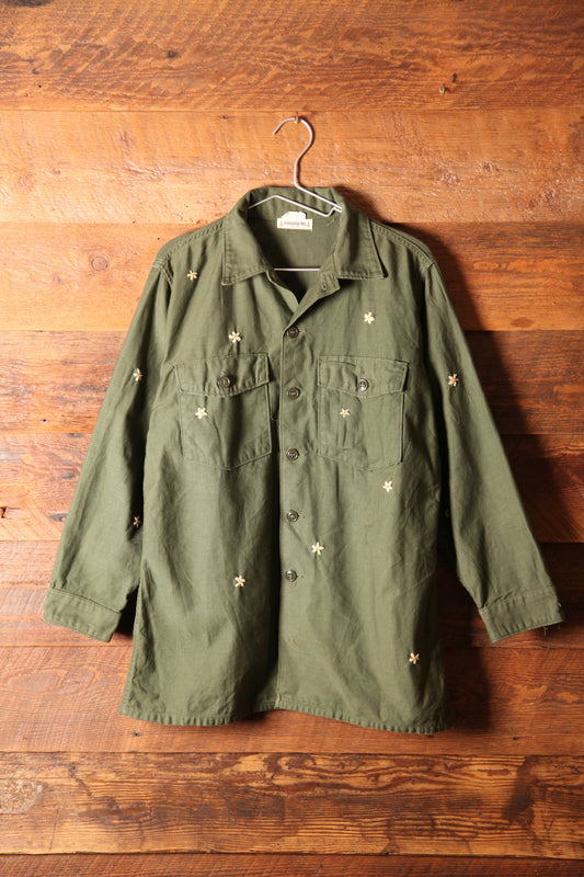 SHANANA MIL<シャナナミル>　US ARMY Re-make Shirts OD　Size L