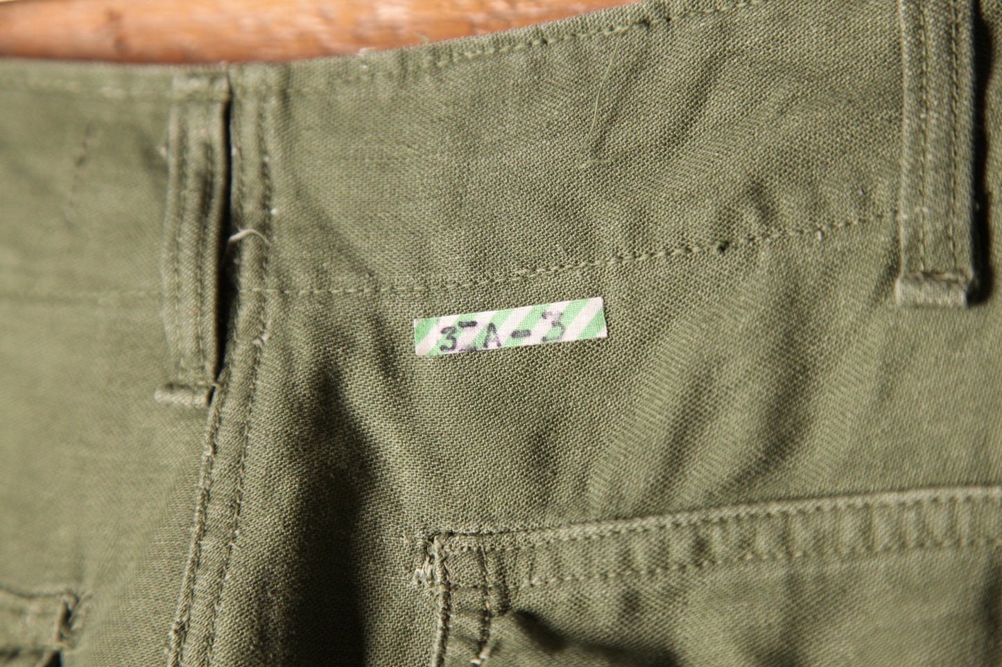SHANANA MIL<シャナナミル>　US ARMY OG-107 Re-make Trousers ボタンフライ W34相当　1