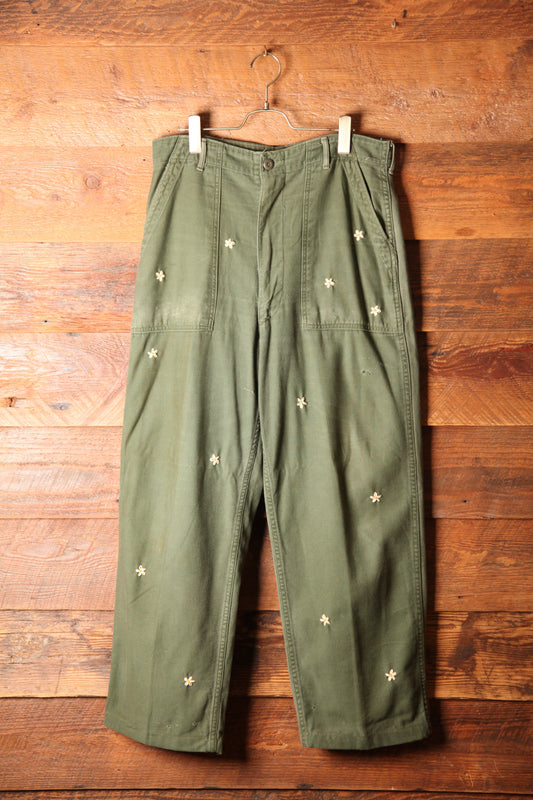 SHANANA MIL<シャナナミル>　US ARMY OG-107 Re-make Trousers W34相当 zip