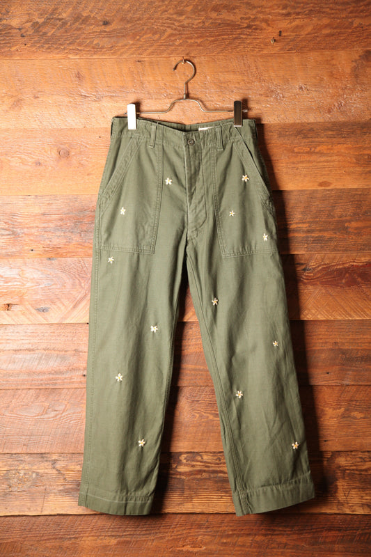 SHANANA MIL<シャナナミル>　US ARMY OG-107 Re-make Trousers  zip 実寸W30 相当