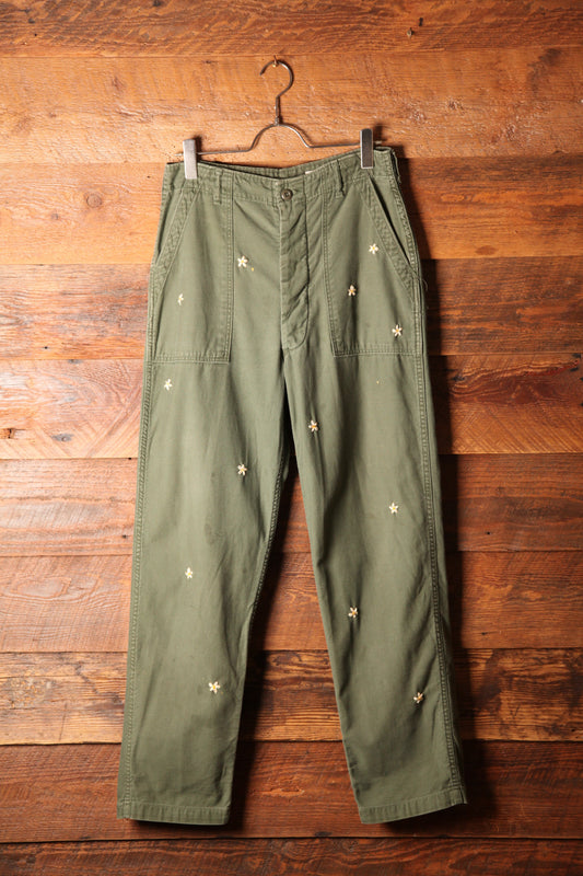 SHANANA MIL<シャナナミル>　US ARMY OG-107 Re-make Trousers  ボタンフライ実寸W32 相当