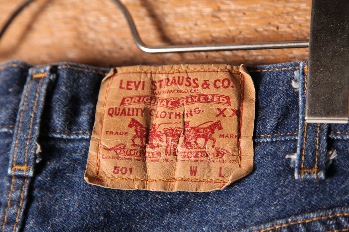 SHANANA MIL<シャナナミル>　Levi's 501 HAND CUSTOM JEANS W32（実寸30インチ相当）