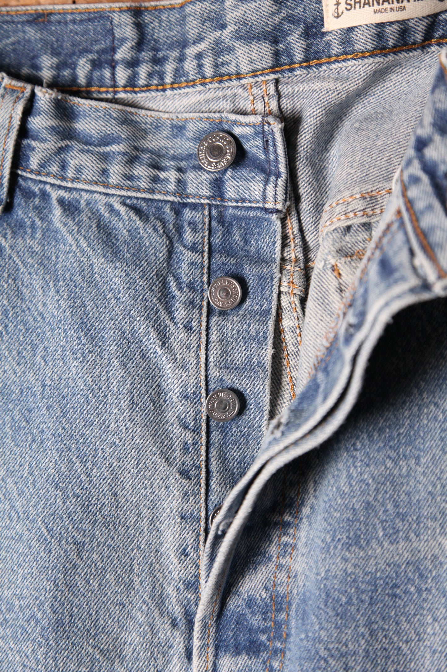SHANANA MIL<シャナナミル>　Levi's 501 HAND CUSTOM JEANS W38（実寸36インチ相当）