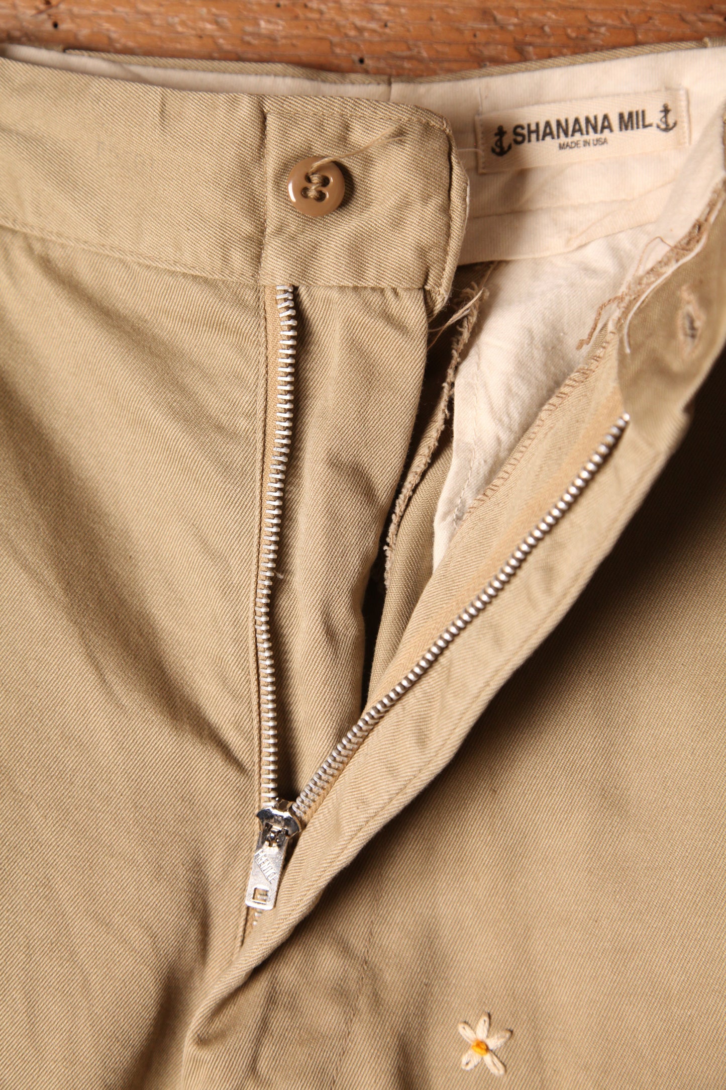 SHANANA MIL<シャナナミル> US ARMY KHAKI TROUSERS チノパン S（実寸28インチ相当）