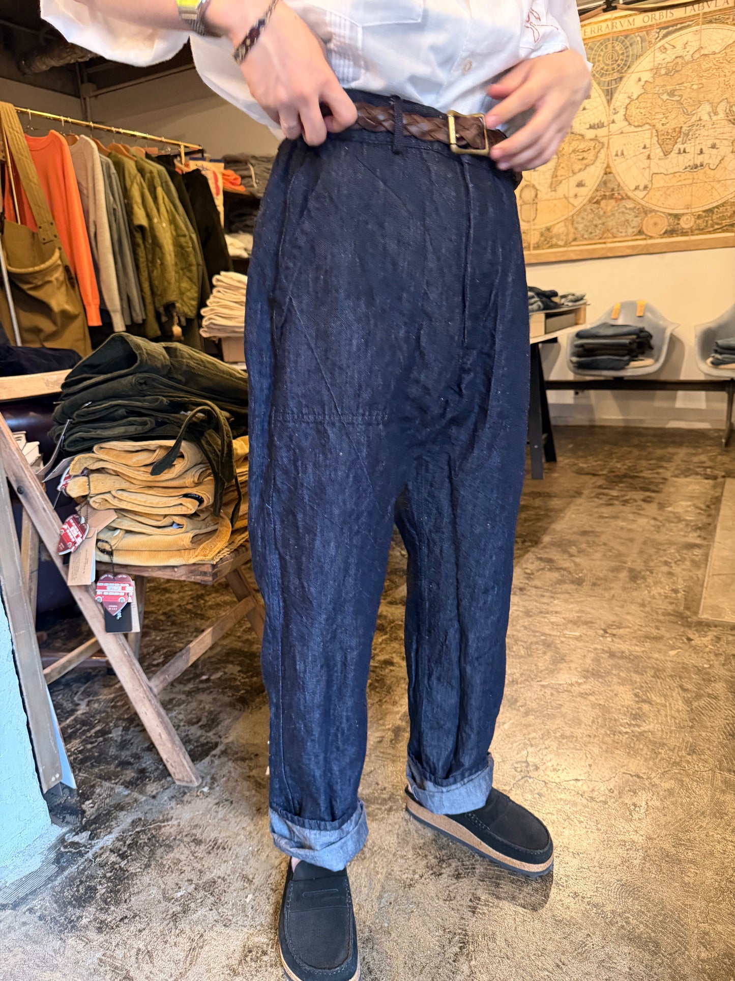 ALLEVOL ERNEST UTILITY TROUSERS 9oz. Japanese Indigo Denim＜英国製＞