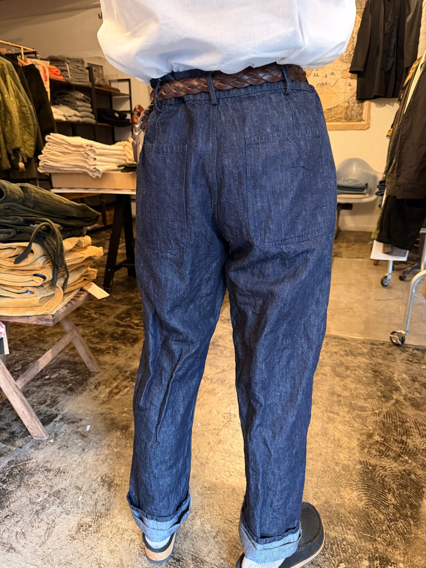 ALLEVOL ERNEST UTILITY TROUSERS 9oz. Japanese Indigo Denim＜英国製＞