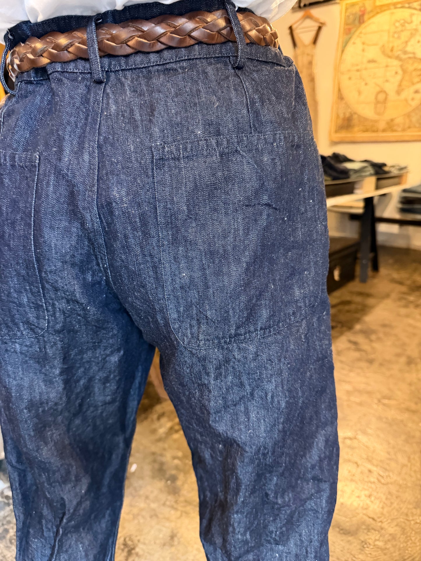 ALLEVOL ERNEST UTILITY TROUSERS 9oz. Japanese Indigo Denim＜英国製＞