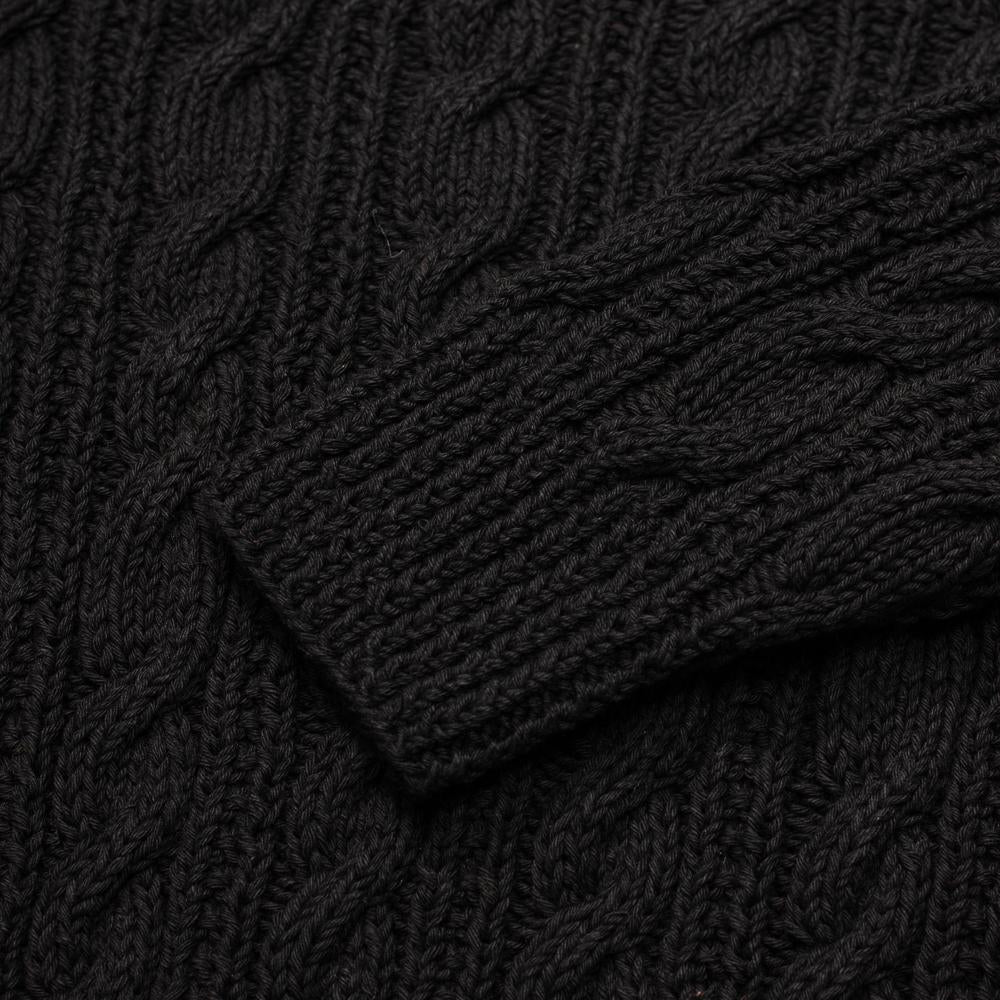 ALLEVOL x INVERALLAN 1A Crew Neck Sweater Black Indigo