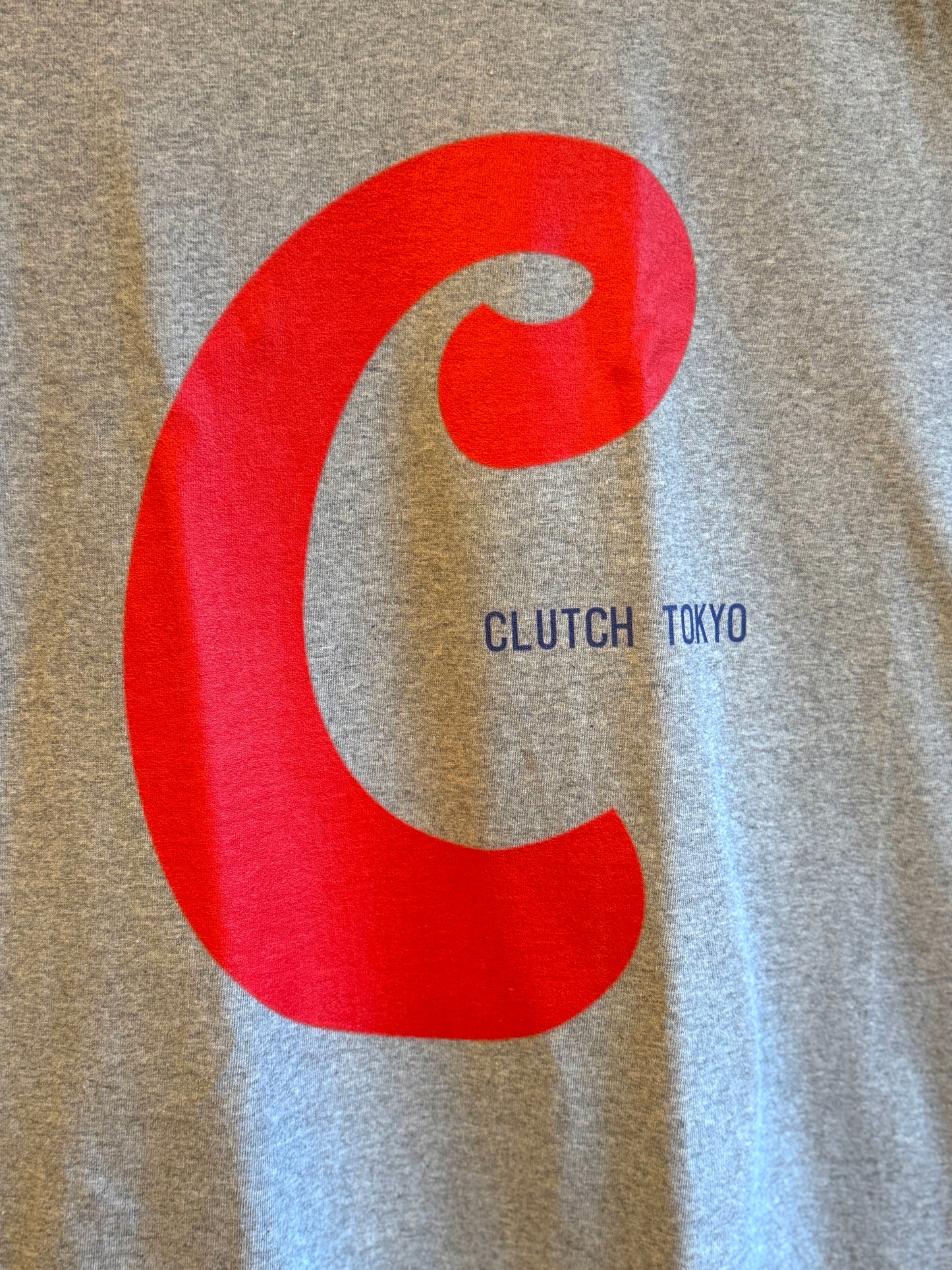 CLUTCH TOKYOオリジナルリンガーTシャツ　Original Ring Tee Gray x Navy（在庫僅少）