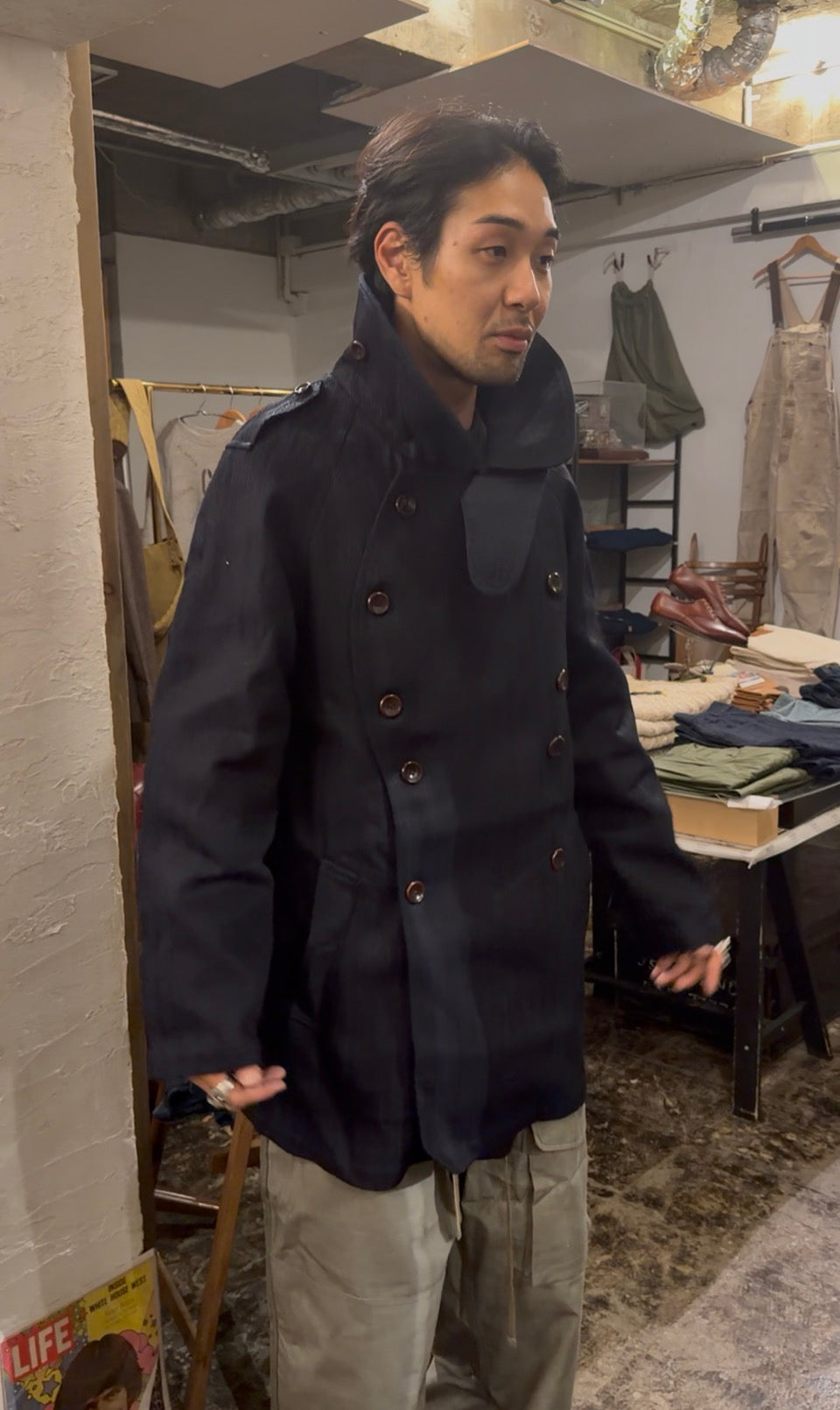フランス🇫🇷 FLEURS DE BAGNE　M 38＜フランス軍モーターサイクルコートデザイン＞