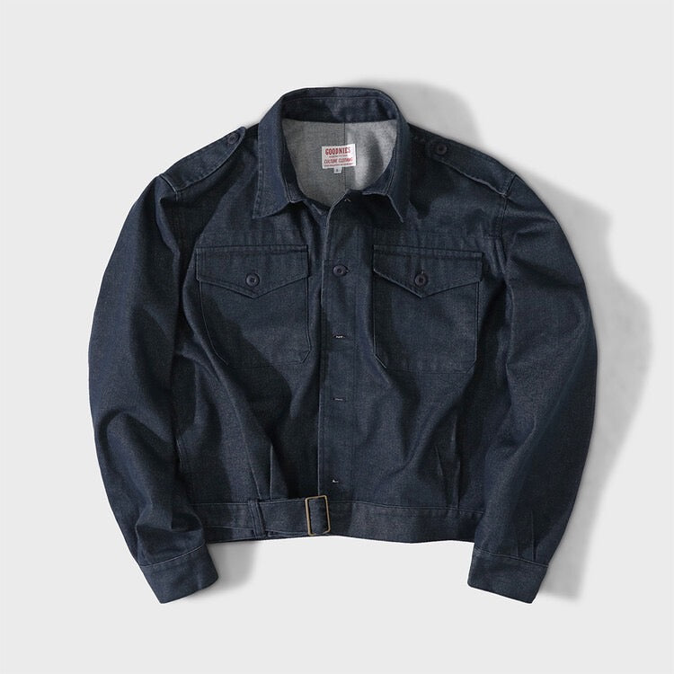 Goodnies British Army Battledress Jacket Blue Denim  ＜1950s ミリタリー＞