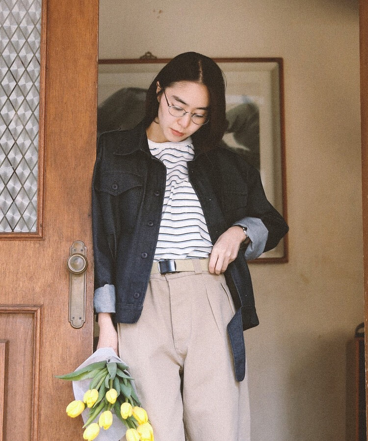 Goodnies British Army Battledress Jacket Blue Denim  ＜1950s ミリタリー＞
