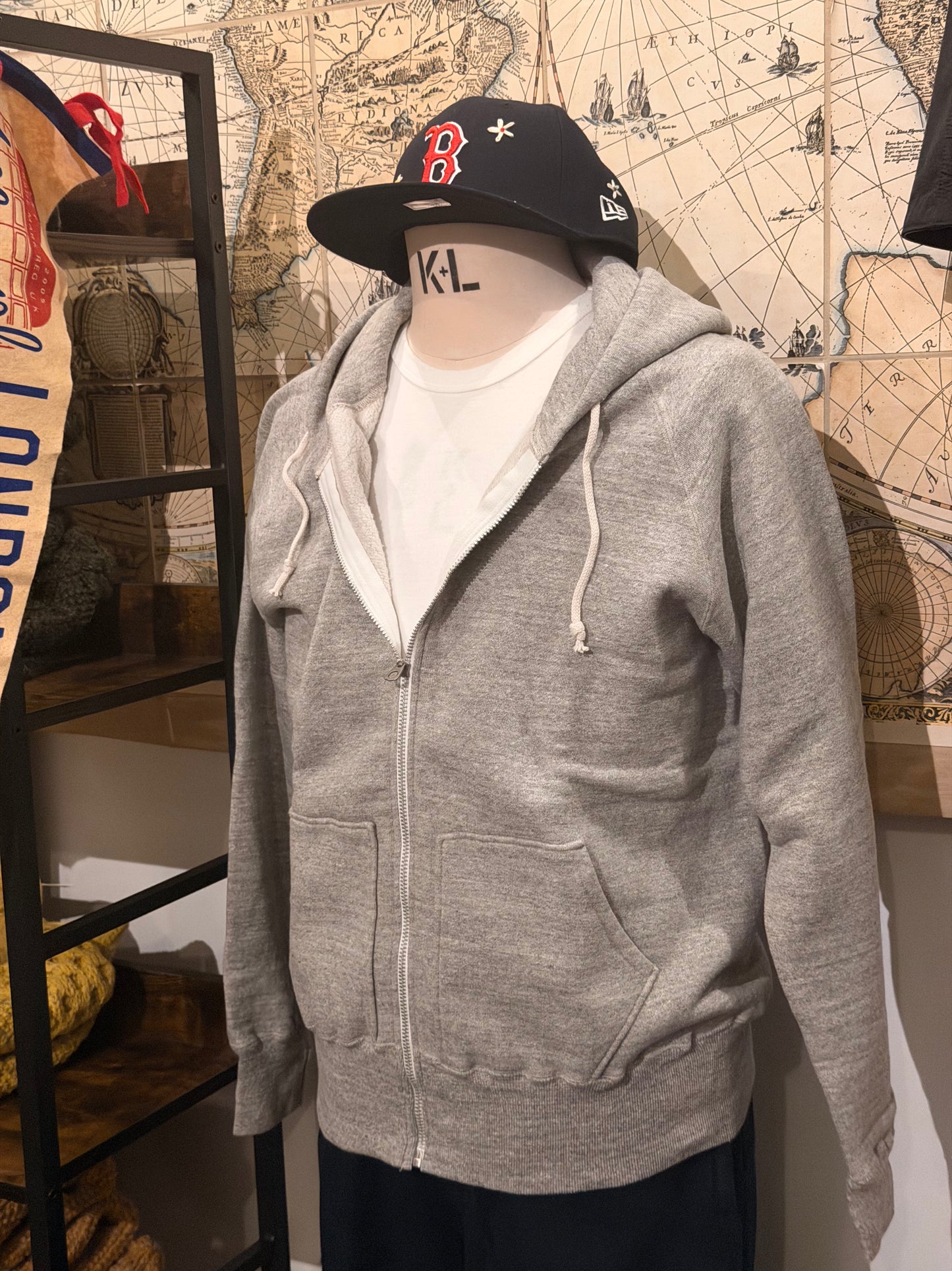 Sudadera Allevol Loopwheel Easy Gris Claro ＜Tejido tubular gris claro＞