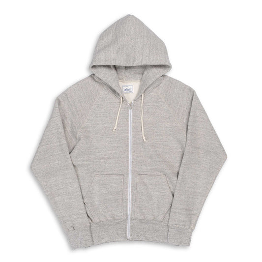 Allevol Loopwheel Easy Full Zip Hooded Sweatshirt Light Grey　＜吊り編みフルジップパーカ＜ライトグレー＞