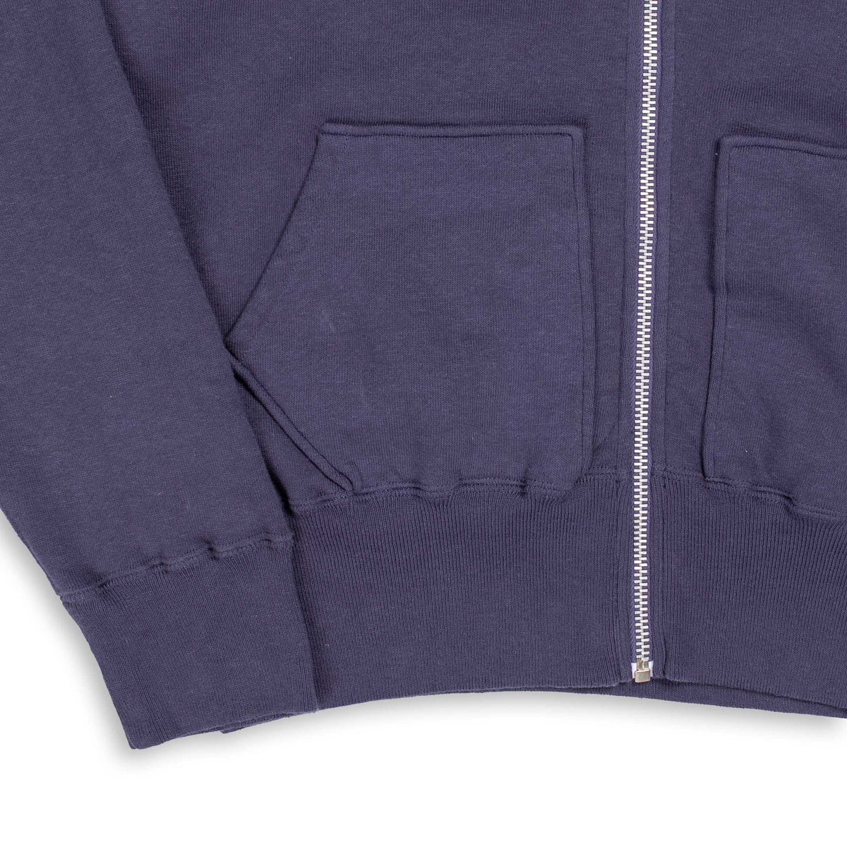 Allevol Loopwheel Easy Full Zip Hooded Sweatshirt Navy　＜吊り編みフルジップパーカ＜ネイビー＞