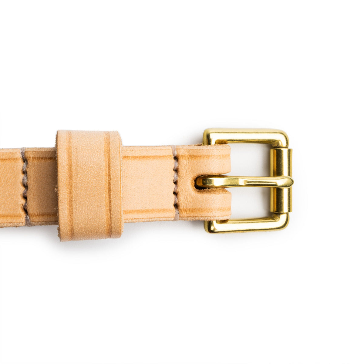 Allevol Narrow Belt Light Natural x Brass＜ブライドルレザー・ナローベルト＞