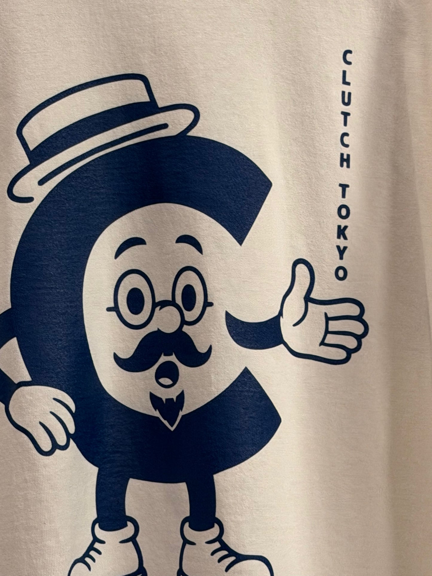 CLUTCH TOKYOオリジナルリンガーT Original Ring Tee White x  Maroon Uncle C.