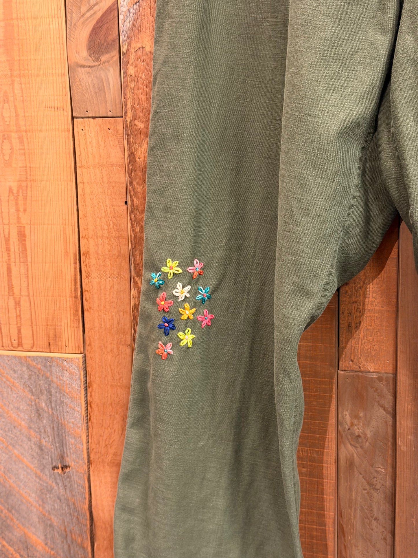 SHANANA MIL<シャナナミル>　US ARMY '50s OG-107 Re-make Trousers  ボタンフライ 実寸W28 相当_SM71
