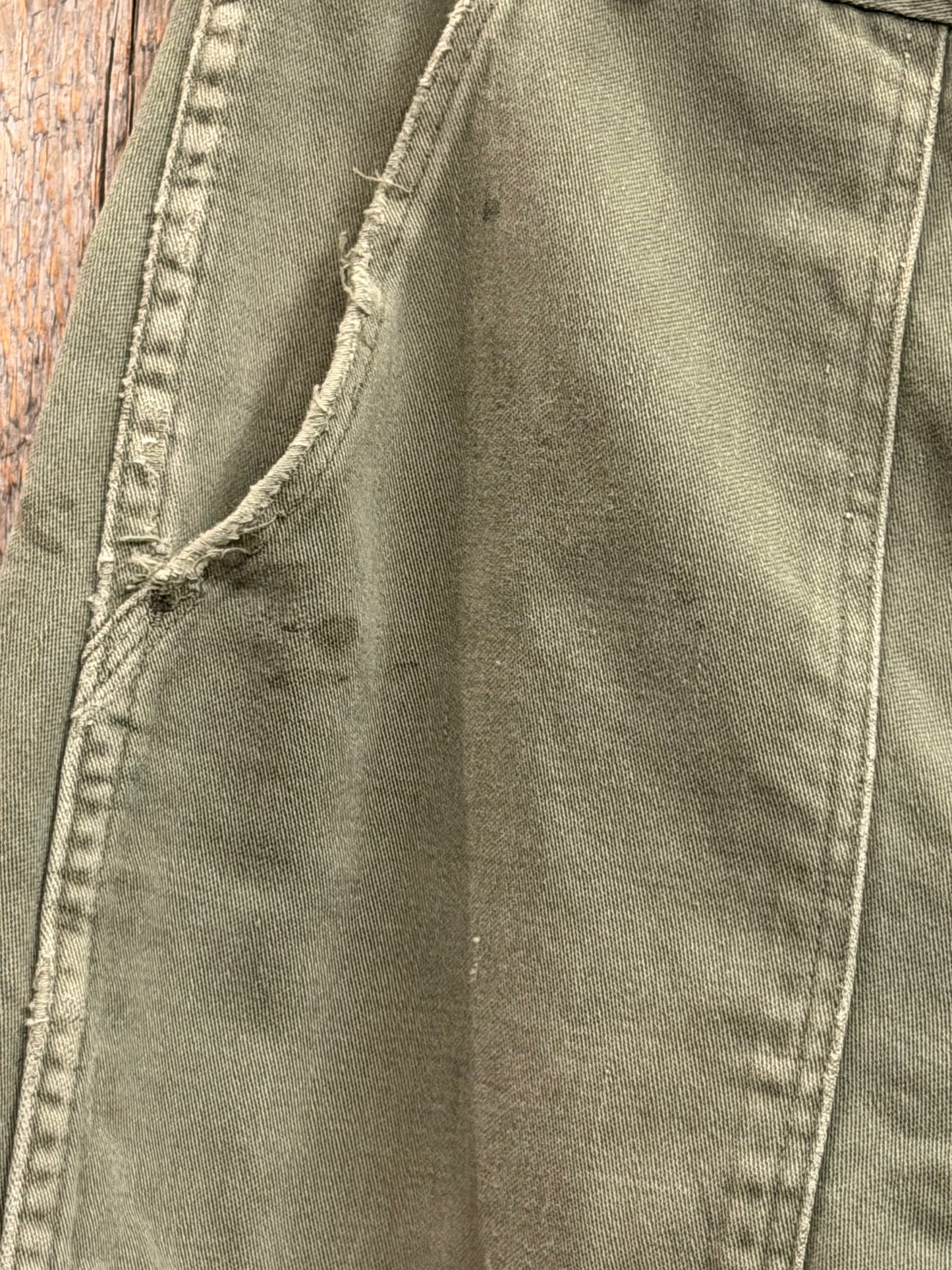 SHANANA MIL US ARMY OG-107 Re-make Trousers con cremallera, equivalente a una cintura real de 30 pulgadas_SM3